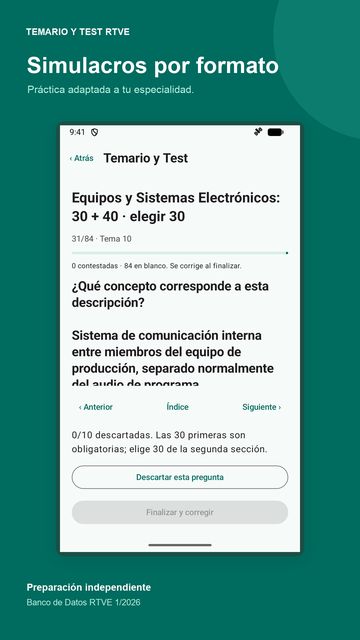 Simulacro con preguntas obligatorias y a elegir
